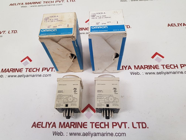Lot Of 2X Omron H3Cr-a Timer 1.2S To 300H 50/60 Hz