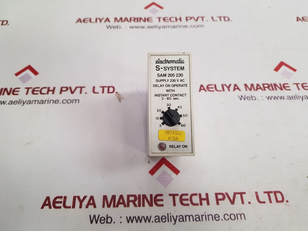 Electromatic Sam 205 230 Delay On Operate Timer 3-60 Sec