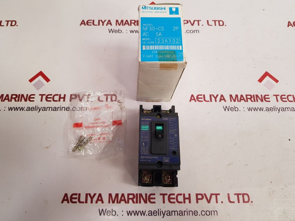 Mitsubishi Nf30-cs No-fuse Circuit Breaker 2 Pole 5A 500Vac 50/60Hz