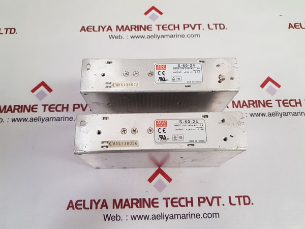 Mean Well S-60-24 Switching Power Supply 50/60Hz