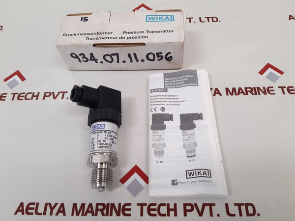 Wika S-10 Pressure Transmitter 1350 Mmh20 4 20 Ma