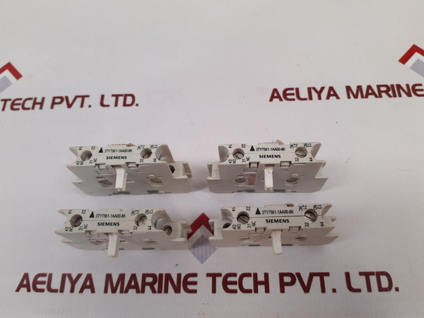Lot Of 2X Siemens 3Ty7561-1Aa00-8K Auxiliary Contact Block