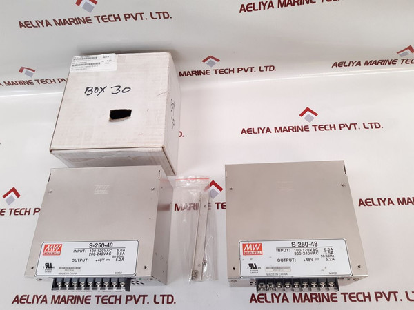 Mean Well S-250-48 Switching Power Supply 48Vdc 5.2A