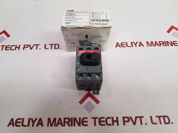 Abb Ot40F3 Disconnect Switch
