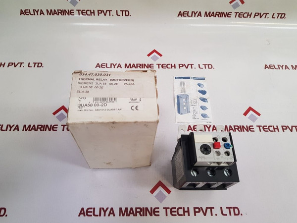 Siemens 3Ua58 00-2D Overload Relay