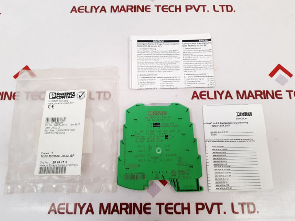 Phoenix Contact Mini Mcr-sl-ui-ui-sp Isolating Amplifier