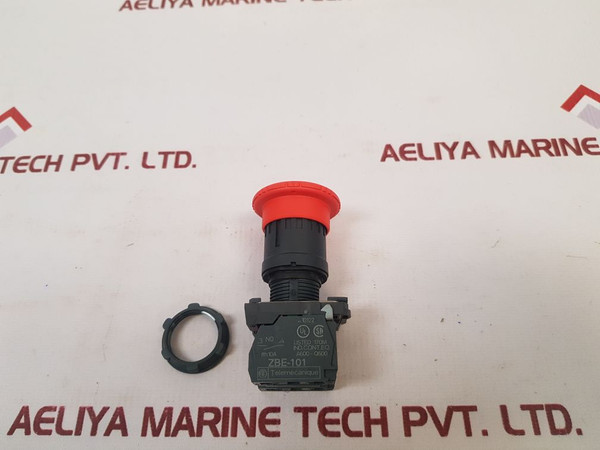 Telemecanique Zbe-101 Red Illuminated Push Button Switch