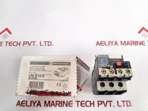 Telemecanique Lr2 D1312 Thermal Overload Relay 5A 600 V