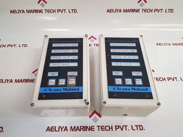 Scana Moland M160-03 Control Panel 24V Dc 1.0A Node# 7 M160-v1.6