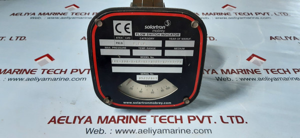 Solartron fml-100-b-lp-me-15cs-12-s1-d1 flow switch indicator