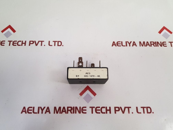 Bridge Rectifier Aeg B6 500/670-40 - Used