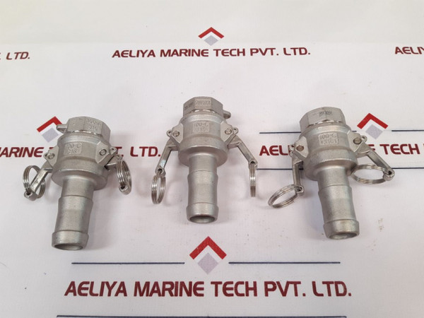 Set of 6x Snaplock 100-a 316 female coupler with hose tail 100-c 316