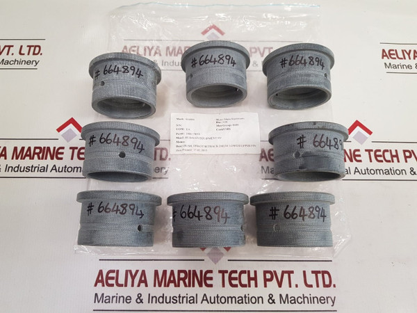 Set Of 8X Huisman 664894 Bush, Orkot Setback Drum Lower/Upper Fin 10003784A