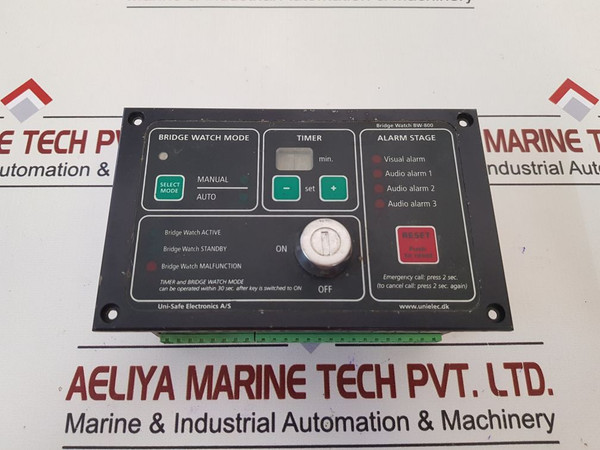 Uni-safe Electronics Bw-800 Bridge Navigational Watch Alarm System Ver.1A