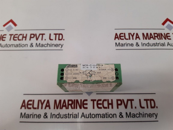Phoenix Contact Mcr-c-u/I-o-a Isolated Signal Converter 24V Dc