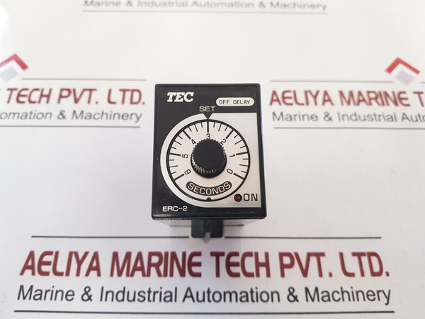 Time Delay Relay Tec Erc-2 50/60Hz Ac200-220V - Used