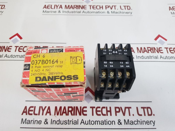 Danfoss Ch6 8 Pole Control Relay 6A/600V~Ac