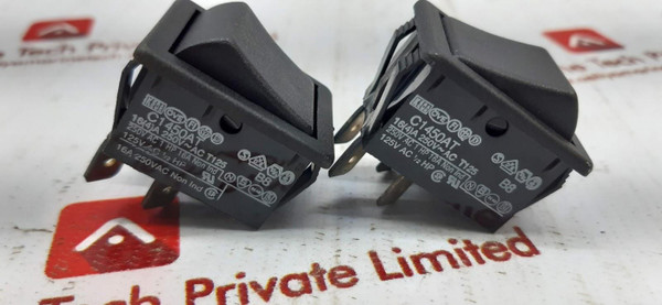 OVE C1450AT Plastic On Off Rocker Switch - 16A 250V AC