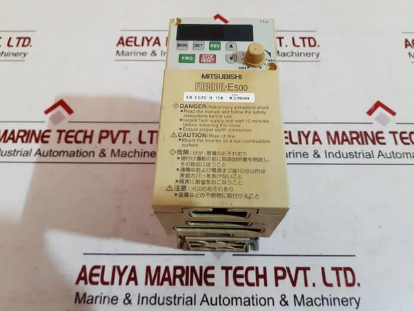 Mitsubishi Fr-e520-0.75K Inverter 0.75Kw