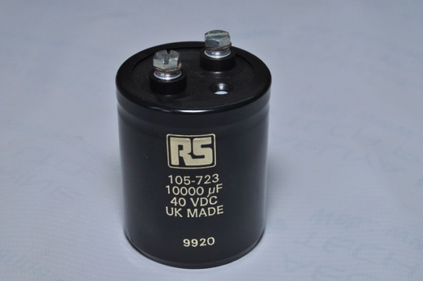 Electro Capacitor Rs 105-723 10000µF 40 Vdc 9920 9908 Uk
