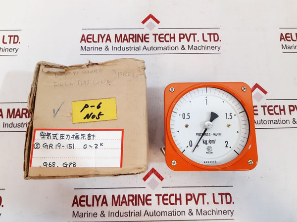 Nagano Keiki Gr19-151 Pressure Gauge 0.2~1 Kg/Cm2