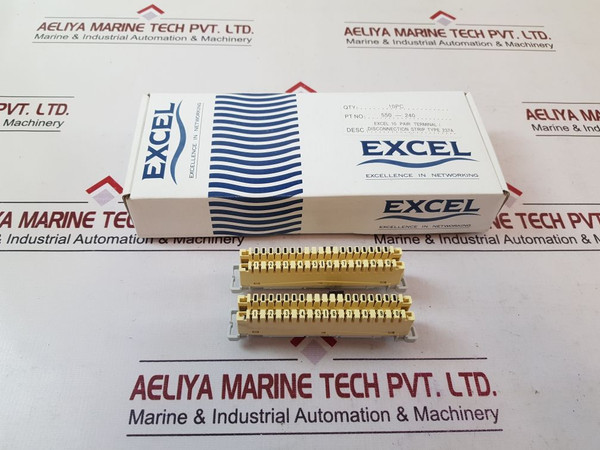 Set of 10X Excel 550-240 Terminal/Disconnection Strip Type 237A