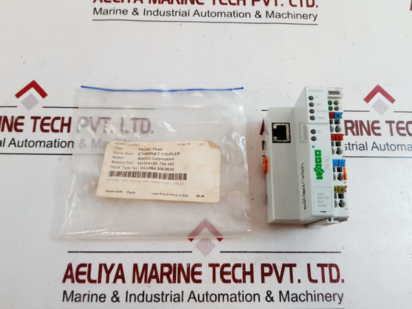 Wago ethernet fieldbus coupler 750-342 - Used