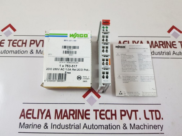 Wago 750-517 Channel Relay Output Module 230V Ac 1,0A