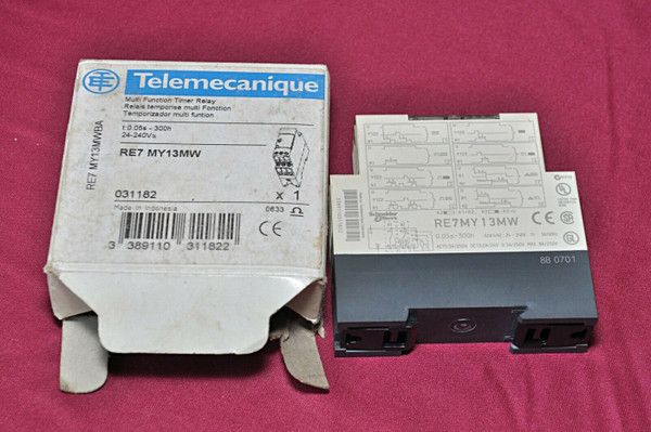 Telemecanique/Schneider Electric Re7My On Delay Single Time Delay Relay 24–240V