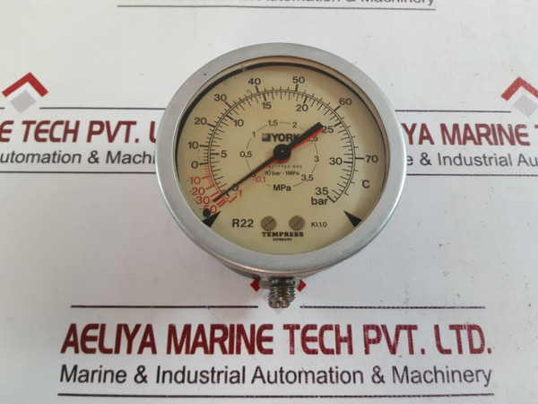 York 3967-1134-602 Pressure Gauge Kl.1,0