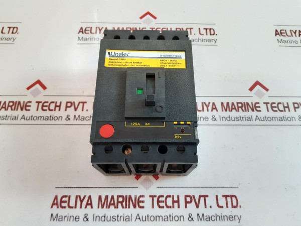 Unelec Record D 160 Moulded Case Circuit Breaker 660V 160A