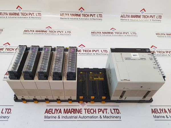 Omron Oc222,C200H-oc224,C200H-ps221, Module Rack With C200H-bc081-v2