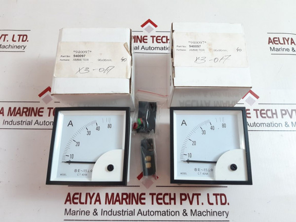 Ammeter 0 -40/80 A C.T 40/5A