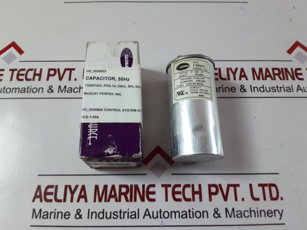 Global Cbb65A Capacitor 370V Ac C Sh P1 50/60Hz