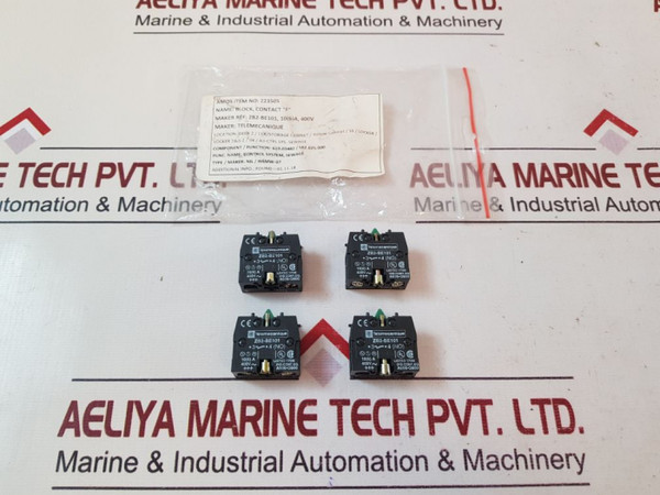 Set Of 6X Telemecanique Zb2-be101 Contact Block