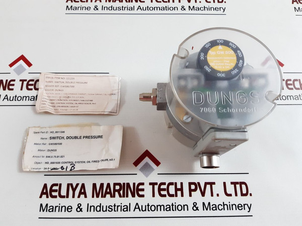 Dungs gw 500 double pressure switch