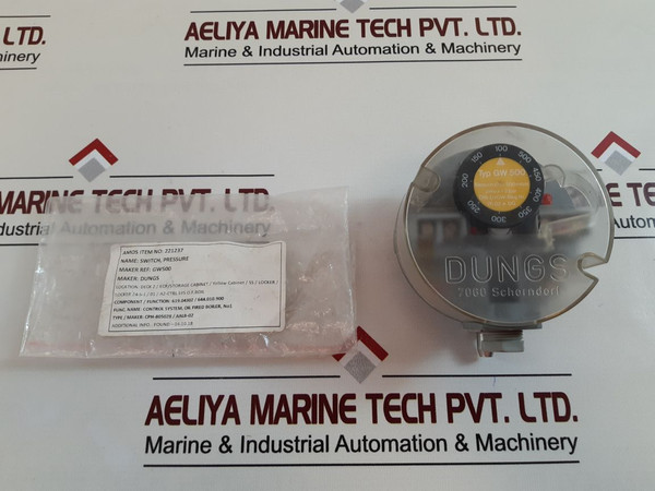Dungs gw 500 pressure switch