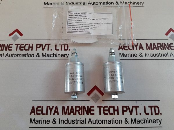 Set of 2x f&t fkg capacitor 0.6Âµf