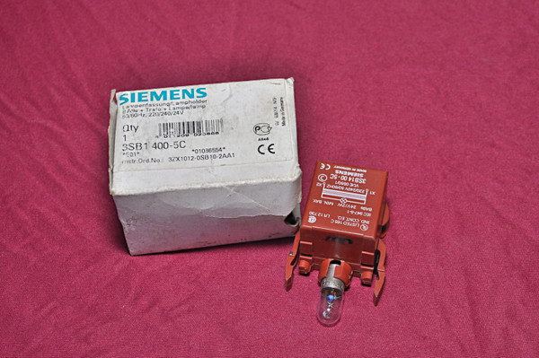 SIEMENS 3SB1-400-5C LAMPHOLDER 220/240V MADE IN GERMANY