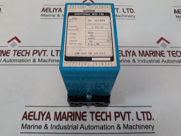 Enertec Caw 1032 Tne 3/4 Files Additional Box T82 400/5 A