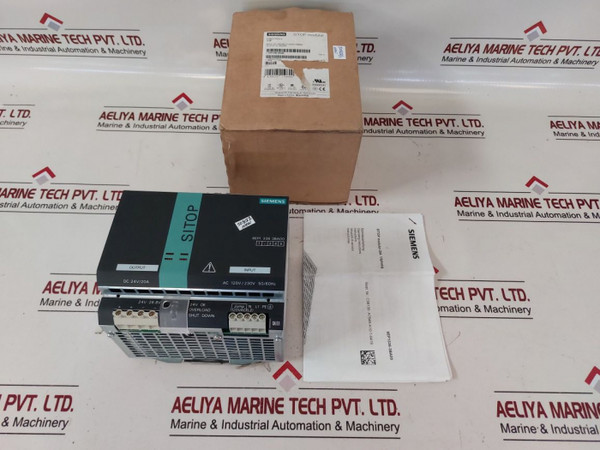 Sitop Power Modular Dc 24V/20A Siemens 6Ep1 336-3Ba00