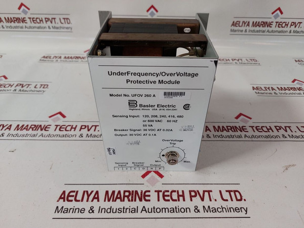 Basler Electric Ufov 260 A Overvoltage Protective Module,36 Vdc At 0.02A