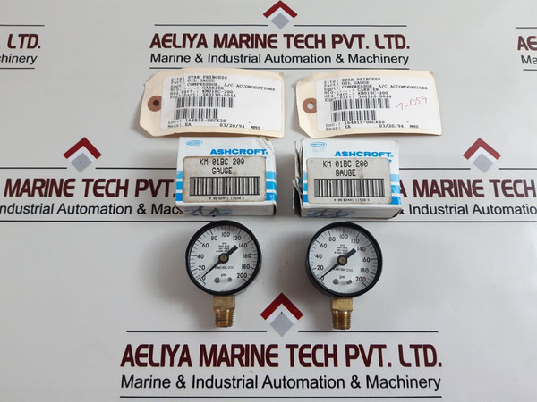 Ashcroft Km 01Bc 200 Oil Gauge
