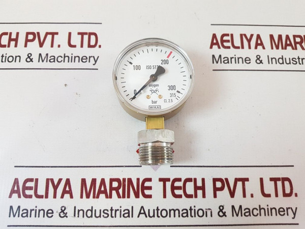 Wika Cl. 2.5 Oxygen Air Pressure Gauge 0-315 Bar