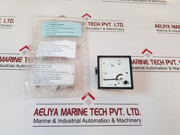 Deif Eq 72P, 150/2.5A Ampere Meter