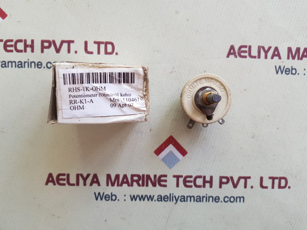 Ohmite rhs1k0 potentiometer - 1000 ohms, 10% 100 gm