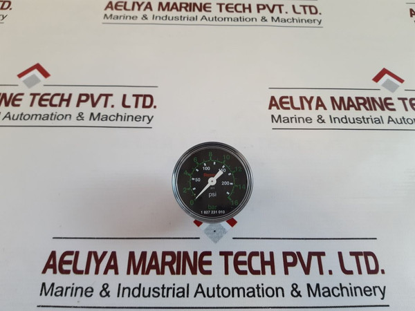 Rexroth 1 827 231 010 Manometer Pressure Gauge 0 To 16 Bar 0 To 250 Psi