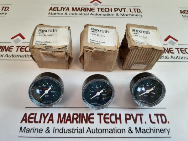 Manometer Pressure Gauge 1 827 231 010 Rexroth Rexroth