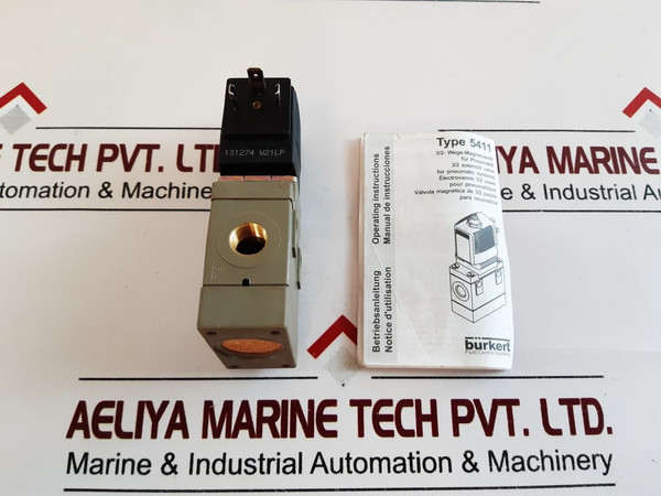 Burkert 5411 C 6,0 Nbr Pa Fluid Control Systems 3/2 Solenoid Valve 230V 50-60Hz