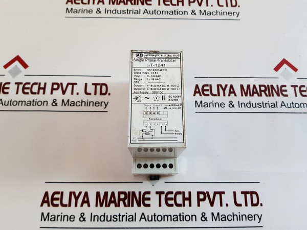 Automatic Electric µT-1241 Single Phase Transducer 220V Dc